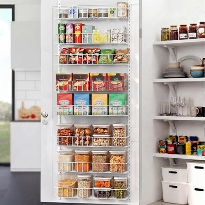 8-Tier Pantry Door Organizer, Black