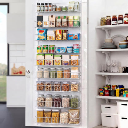 8-Tier Pantry Door Organizer, Black