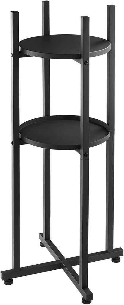 5 Gallon Water Jug Holder, 3-Tier 3 or 5 Gallon Water Bottle Holder for 8 Bottles, Heavy Duty Jug Rack Organizer with Storage Shelf, Handle, for Home, Office, Restaurant, Gym, Black