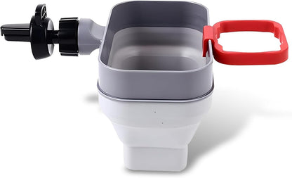 Sauce Holder, 2-in-1 Car Sauce Dipping Clip, Multifunctional Mobile Phone Key Coin Air Vent Storage Box, Universal Foldable Portable Accessories for Cars (Gray)