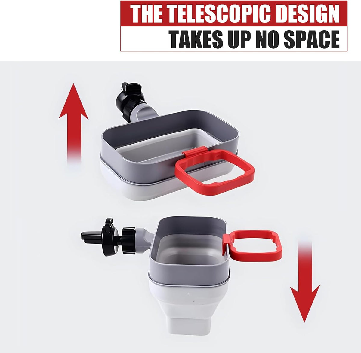 Sauce Holder, 2-in-1 Car Sauce Dipping Clip, Multifunctional Mobile Phone Key Coin Air Vent Storage Box, Universal Foldable Portable Accessories for Cars (Gray)