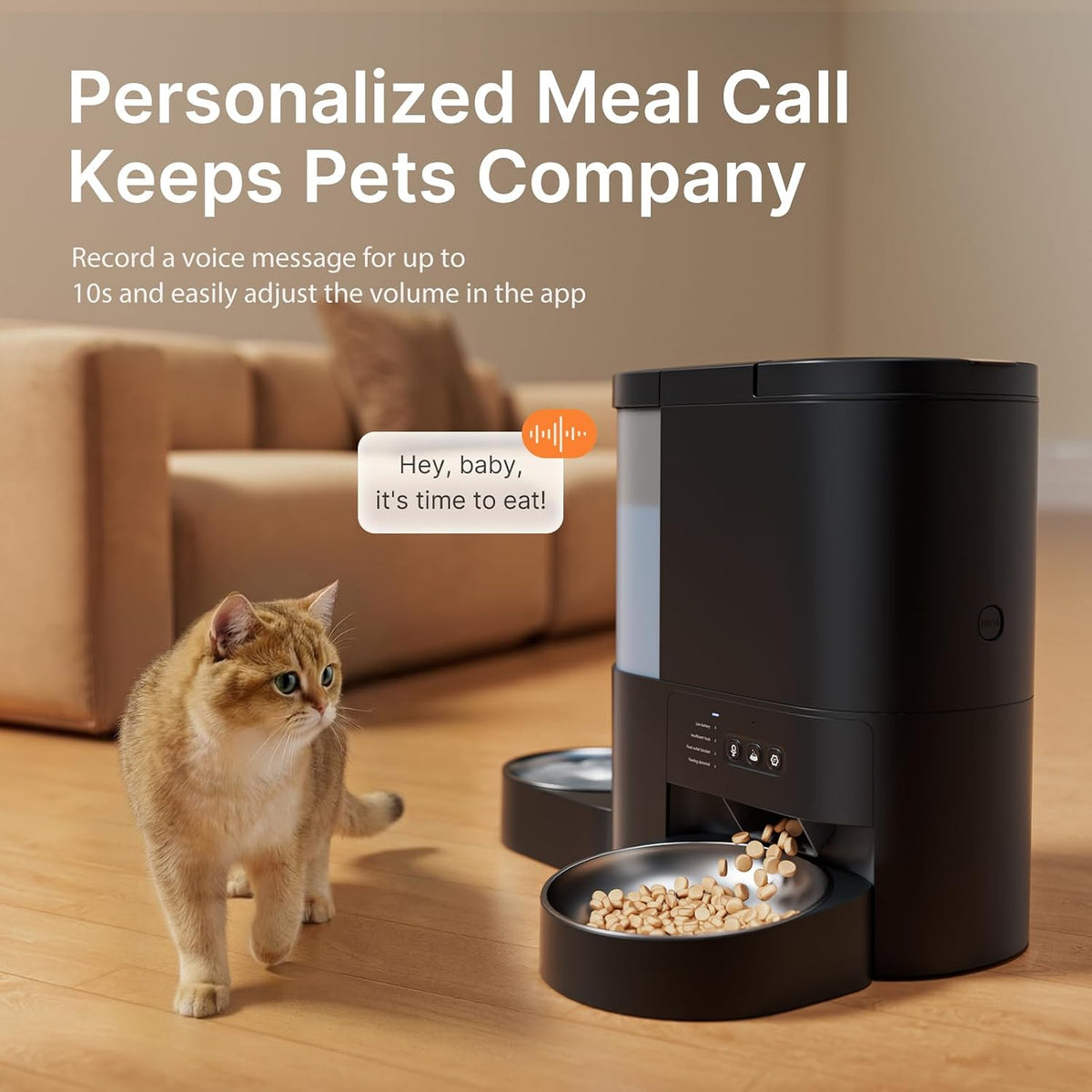 Automatic Cat Feeder and Water, 5G WiFi App Control Cat Dry Food Dispenser