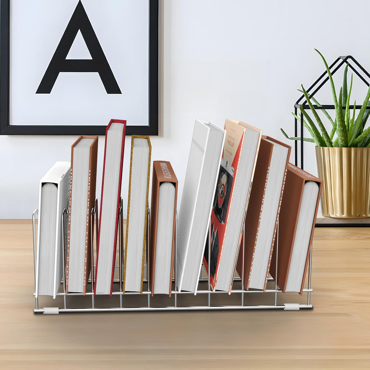 Lid Organizer Pot Lid Organizer 10-Tier Pot Lid Rack Holder Suitable for Bakeware Dish Plate, Cutting Boards, Pots & Pans, Serving Trays, Reusable Containers in Cabinet Pantry