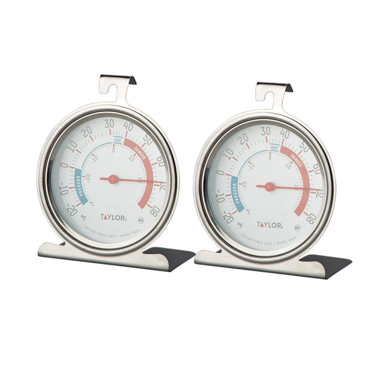 Precision Products 5924 Large Dial Kitchen Refrigerator and Freezer Kitchen Thermometer, 3 Inch Dial,Silver
