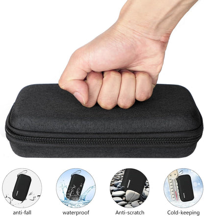 Insulin Cooler Travel Case,EVA Insulation Travel Medicine Kit with 2 Ice Packs for Diabetes Care,Insulin Pen and Other Diabetic Supplies (Black)