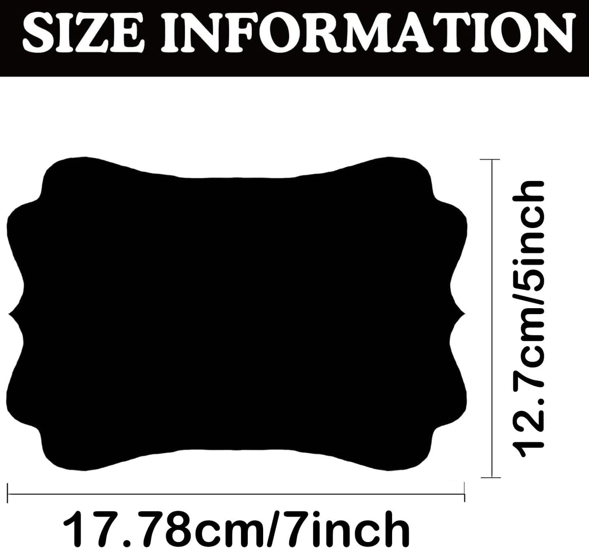 18 Extra Large Reusable Chalkboard Labels, 5 x 7 Inch Vinyl | 18 cuttable black vinyl chalkboard labels for storage bins, pantry containers, classroom supplies, garage totes, and signs