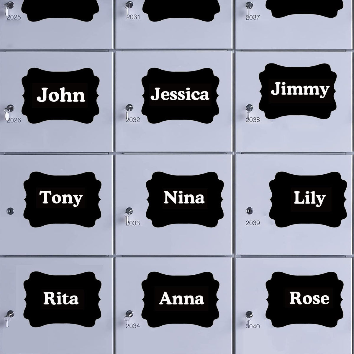 18 Extra Large Reusable Chalkboard Labels, 5 x 7 Inch Vinyl | 18 cuttable black vinyl chalkboard labels for storage bins, pantry containers, classroom supplies, garage totes, and signs