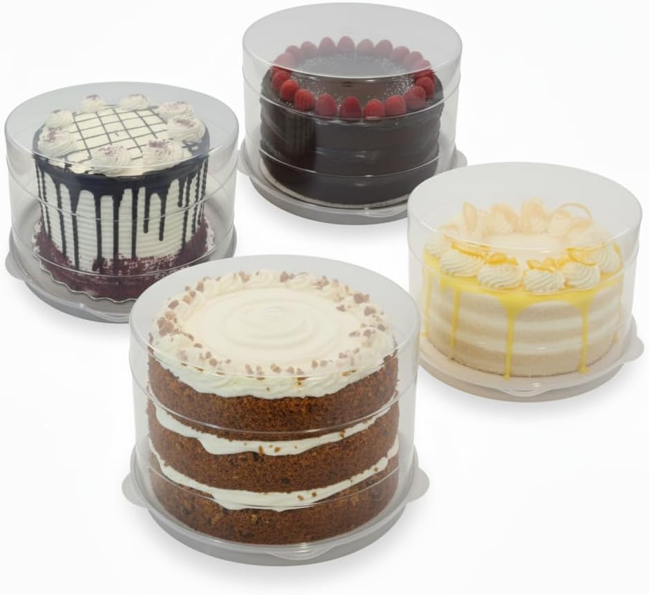 Evelots 10-Inch Airtight Food Storage Container with Lid - Portable Carrier for Pies, Cakes, Cupcakes & More - BPA-Free Clear Plastic - Secure & Easy Transport