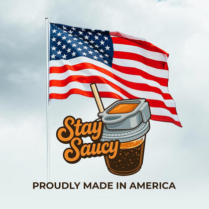 4 Pack Stay Saucy Dipping Sauce Holders for Car – Cup & Straw Mount Clips for Stanley Tumblers – French Fry & Nugget Condiment Clip – Ketchup & Ranch | Made in USA