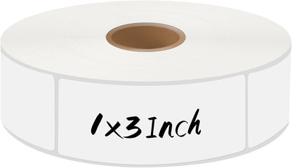 1000 Freezer Labels, 1 x 3 Inch Removable Food Labels, White | Water- And Oil-Resistant, Easy To Write, For Containers, Jars And Bottles, Long-Term Freezer Use