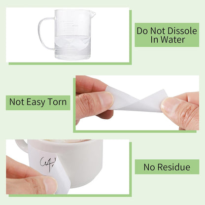 1000 Freezer Labels, 1 x 3 Inch Removable Food Labels, White | Water- And Oil-Resistant, Easy To Write, For Containers, Jars And Bottles, Long-Term Freezer Use