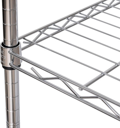 5-Tier Steel Wire Shelving, 30"W x 14"D x 61.5"H