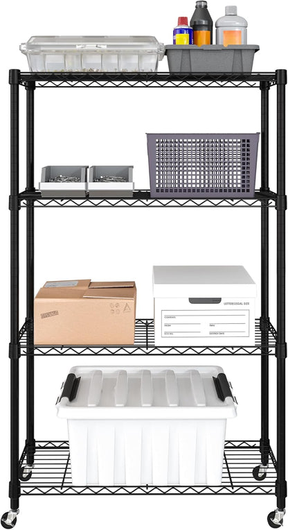 5-Tier Steel Wire Shelving, 30"W x 14"D x 61.5"H