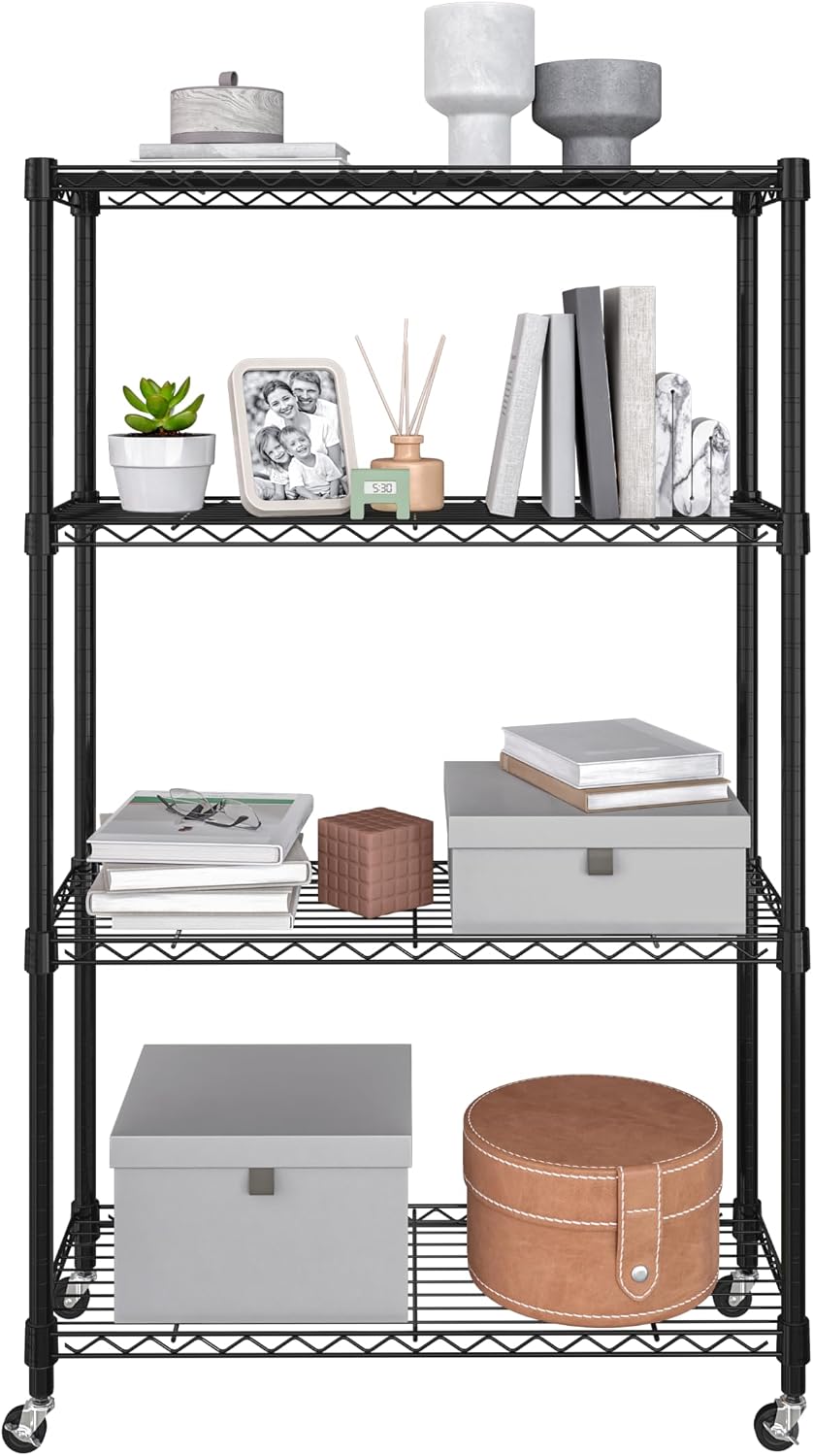 5-Tier Steel Wire Shelving, 30"W x 14"D x 61.5"H