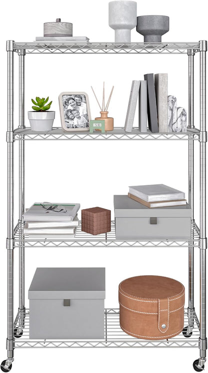 5-Tier Steel Wire Shelving, 30"W x 14"D x 61.5"H