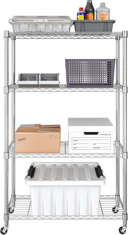 5-Tier Steel Wire Shelving, 30"W x 14"D x 61.5"H