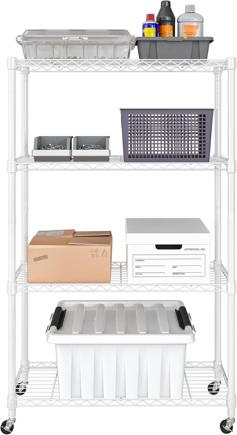 5-Tier Steel Wire Shelving, 30"W x 14"D x 61.5"H