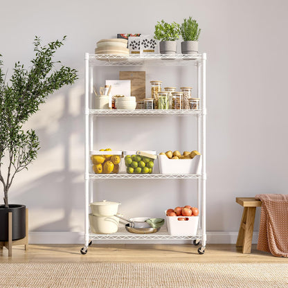 5-Tier Steel Wire Shelving, 30"W x 14"D x 61.5"H