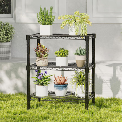 DUMOS 5-Tier Metal Storage Shelves, Wire Shelving, Storage Rack, 23.2" W