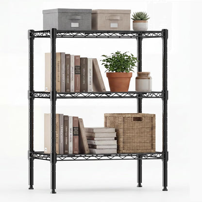 DUMOS 5-Tier Metal Storage Shelves, Wire Shelving, Storage Rack, 23.2" W