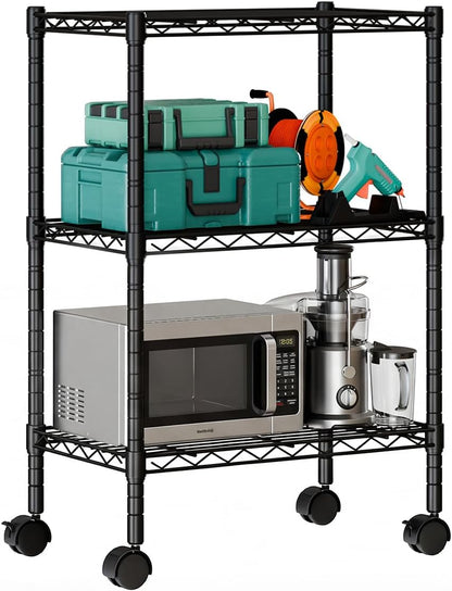 DUMOS 5-Tier Metal Storage Shelves, Wire Shelving, Storage Rack, 23.2" W