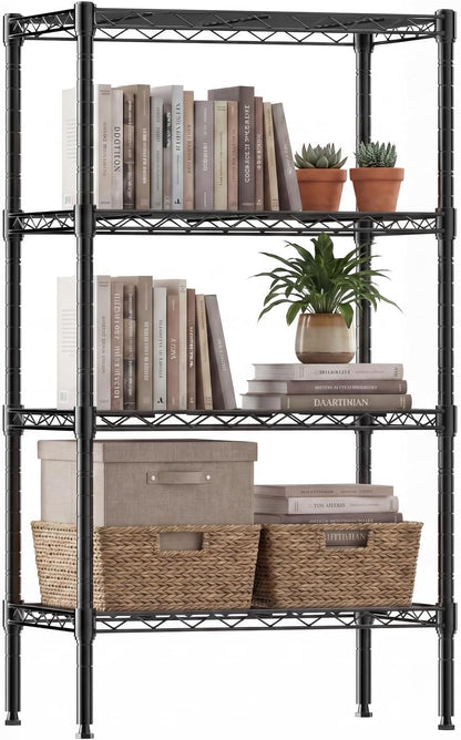 DUMOS 5-Tier Metal Storage Shelves, Wire Shelving, Storage Rack, 23.2" W