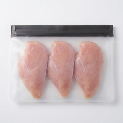 3Pcs Ice Bags Reusable, 3 Sizes Clear Leak Proof Freezer Bag, Ice Cube Storage Bags, Freezer Holder Container, Secure Zip Seal Close Design, Durable Snack Storage Bag for Travel Food Whiskey