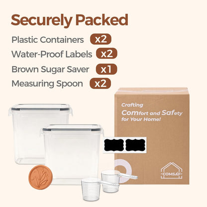 Airtight Rice Storage Container with Lid 10Qt 2Pack, Large Capacity