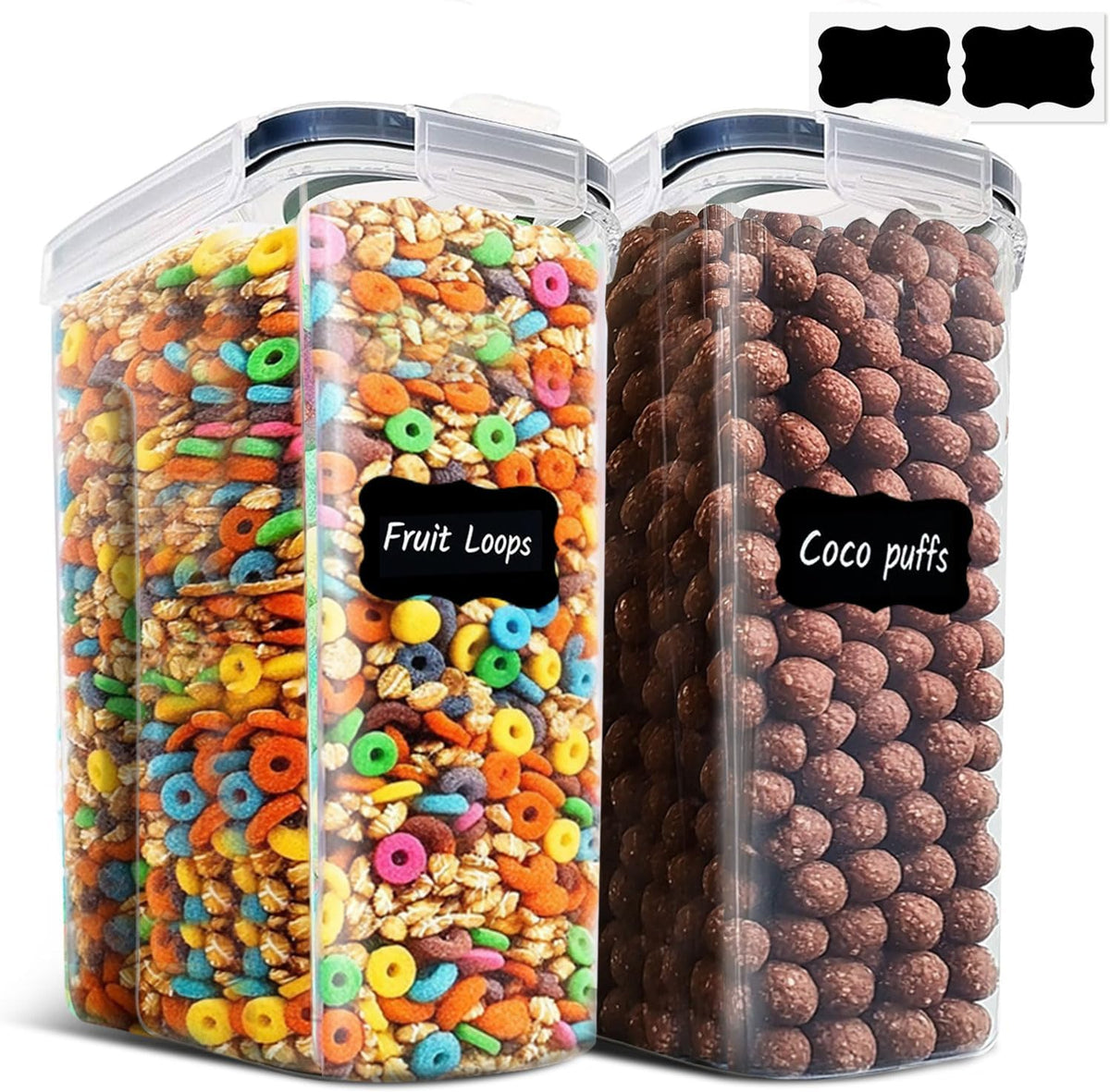 Airtight Rice Storage Container with Lid 10Qt 2Pack, Large Capacity
