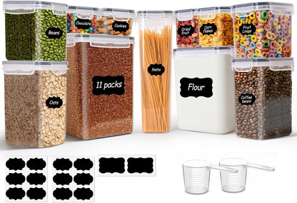 Airtight Rice Storage Container with Lid 10Qt 2Pack, Large Capacity