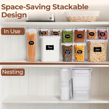 Airtight Rice Storage Container with Lid 10Qt 2Pack, Large Capacity