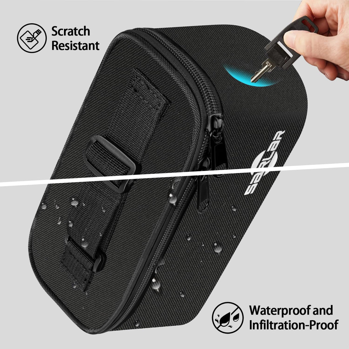 Insulin Vial Cooler Travel Case, TSA Approved Diabetic Supplies Storage Bag with Ice Brick, Insulin Pen and Vial Bottle Cooling Protector Organizer, Carrying Case for Daily and Trips, Black