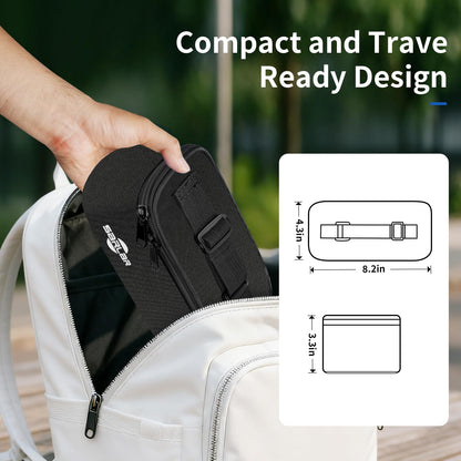 Insulin Vial Cooler Travel Case, TSA Approved Diabetic Supplies Storage Bag with Ice Brick, Insulin Pen and Vial Bottle Cooling Protector Organizer, Carrying Case for Daily and Trips, Black