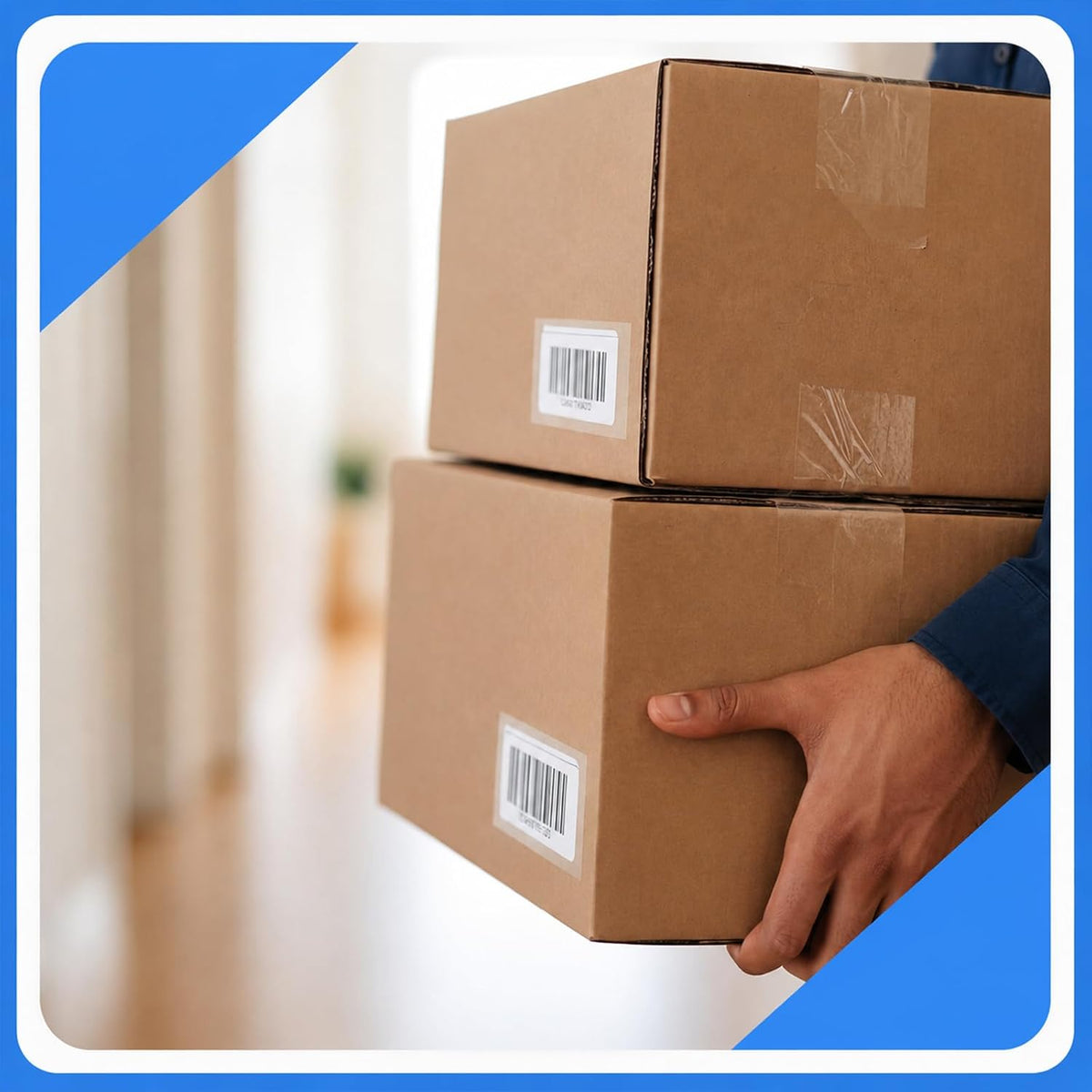 1500 Pcs 3.25'' x 1.5'' Clear Label Protectors with Dispenser Box Transparent Glossy Waterproof Labels Self Adhesive Stickers for Protecting Barcodes Spine Labels Office Use