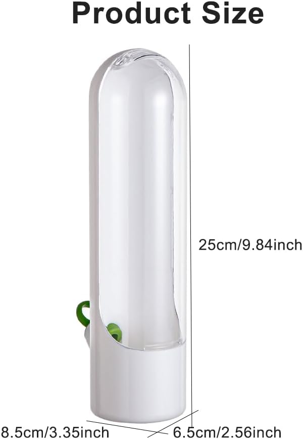 2PCS Herb Saver, Herb Keeper and Herb Saver for Refrigerator, Cilantro Containers for Fridge, Fresh Herb Keeper for Cilantro,Parsley, Vegetable - Keeps Greens Fresh
