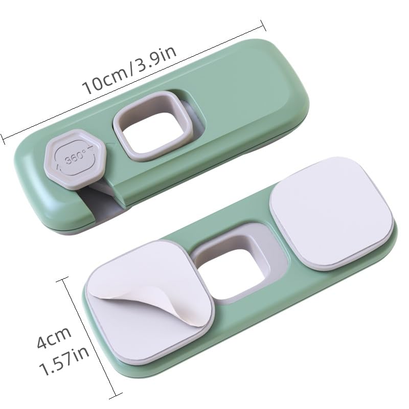 5 Pack Child Proof Refrigerator Lock, Fridge Locks for Kids with Sticky Adhesive Pads, Child Safety Locks for Doors, RV Refrigerator, Oven Lock Child Safety Baby Cabinet Locks - Grey Updated