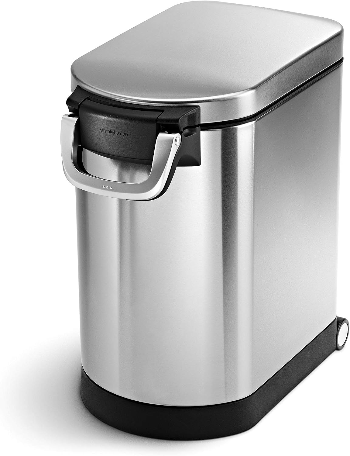 35 Liter, 40 lb / 18.1 kg X-Large Pet Food Storage Container for Dog Food, Cat Food, and Bird Feed, Brushed Stainless Steel
