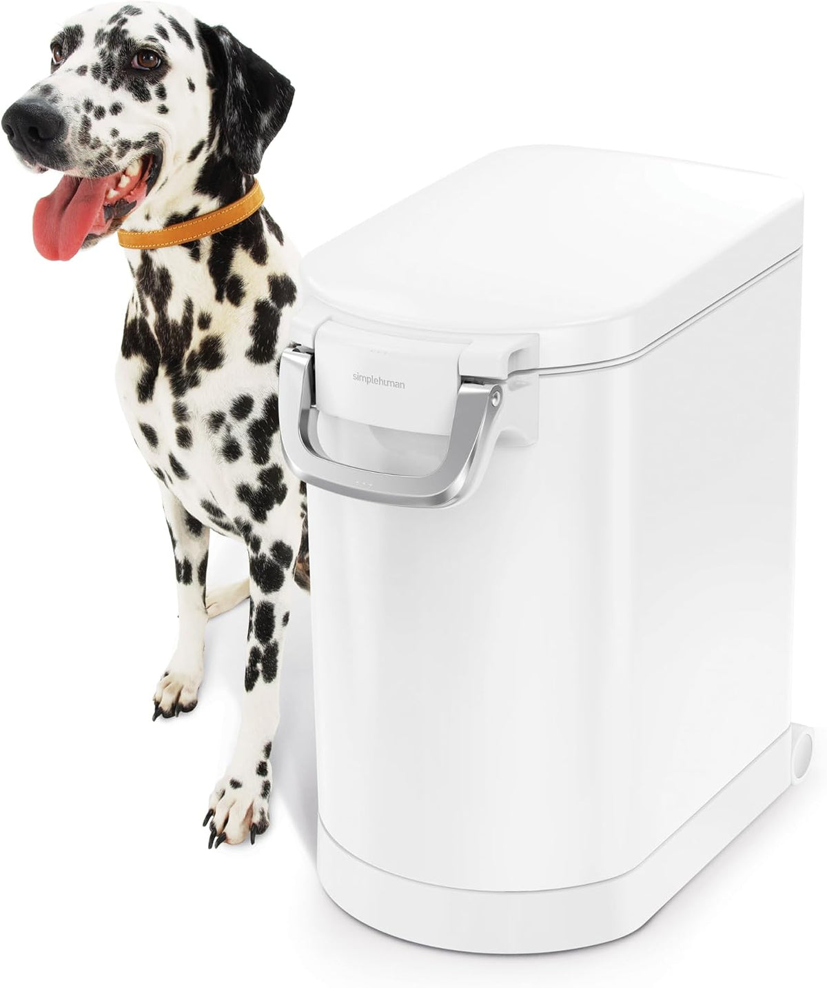 35 Liter, 40 lb / 18.1 kg X-Large Pet Food Storage Container for Dog Food, Cat Food, and Bird Feed, Brushed Stainless Steel