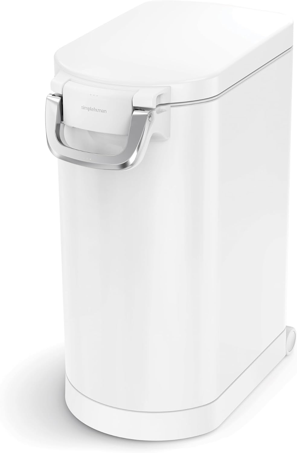 35 Liter, 40 lb / 18.1 kg X-Large Pet Food Storage Container for Dog Food, Cat Food, and Bird Feed, Brushed Stainless Steel