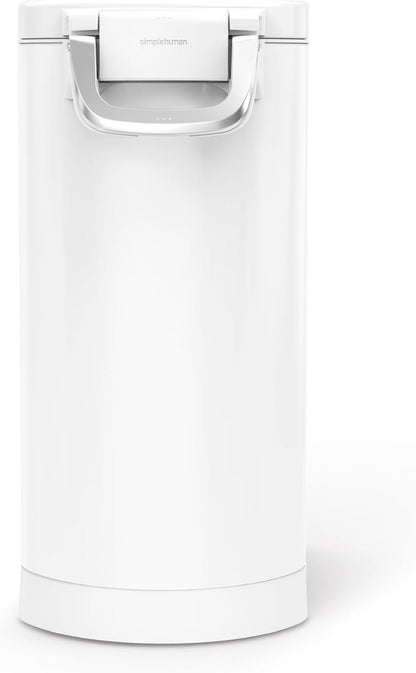 35 Liter, 40 lb / 18.1 kg X-Large Pet Food Storage Container for Dog Food, Cat Food, and Bird Feed, Brushed Stainless Steel
