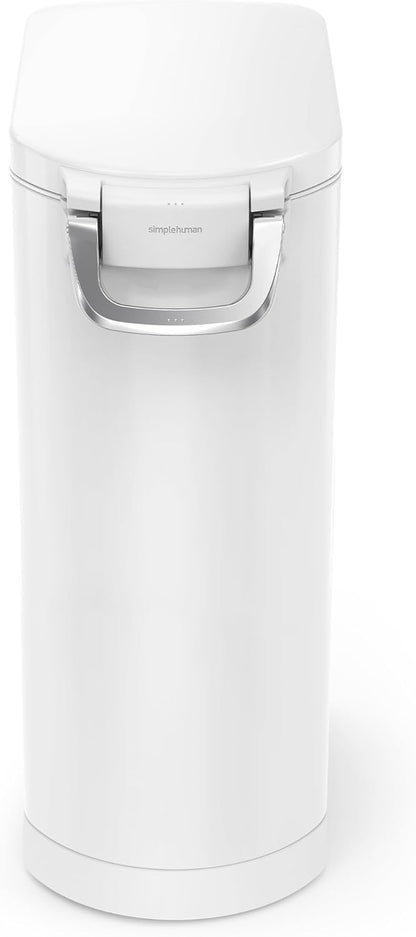 35 Liter, 40 lb / 18.1 kg X-Large Pet Food Storage Container for Dog Food, Cat Food, and Bird Feed, Brushed Stainless Steel