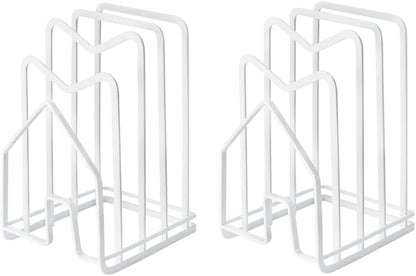 Pot Lid Organizer Cutting Board Holder Inside Cabinet 304 Stainless Steel Pot and Pan Organizer Under Cabinet Cookie Sheet Bakeware Serving Tray Cooling Rack Stand Kitchen Countertop Matte Gold