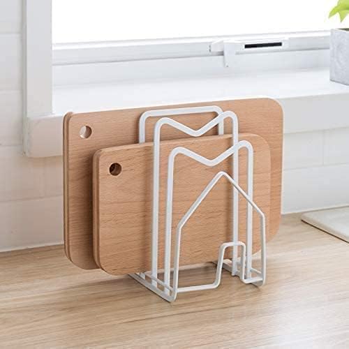 Pot Lid Organizer Cutting Board Holder Inside Cabinet 304 Stainless Steel Pot and Pan Organizer Under Cabinet Cookie Sheet Bakeware Serving Tray Cooling Rack Stand Kitchen Countertop Matte Gold