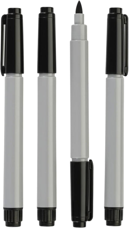 Permanent Freezer Marker Set of 3 – Waterproof Fast-Drying Black Fine Bullet Tip Ink Pens for Food Labeling, Fridge & Freezer Storage, Lab & Kitchen Use, & General Organization