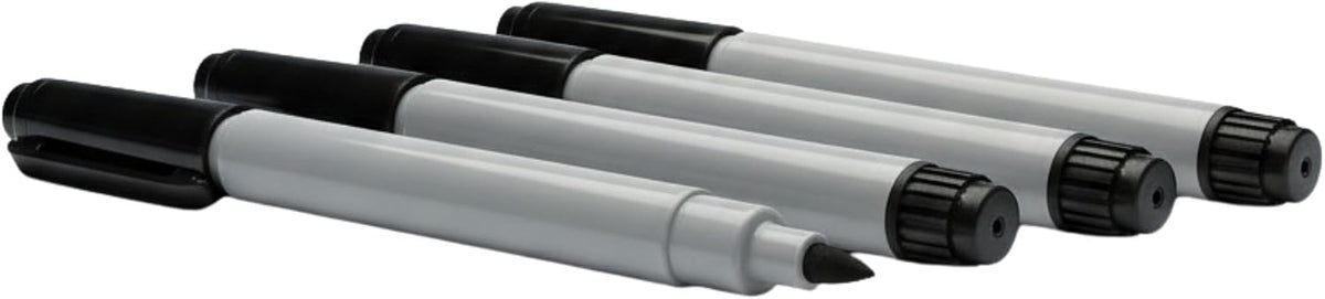 Permanent Freezer Marker Set of 3 – Waterproof Fast-Drying Black Fine Bullet Tip Ink Pens for Food Labeling, Fridge & Freezer Storage, Lab & Kitchen Use, & General Organization