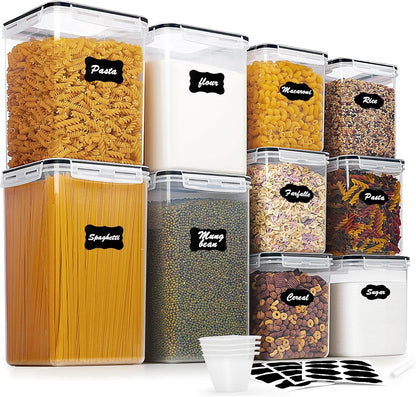 10 PCS Flour and Sugar Storage Container Sets for Advanced Baker