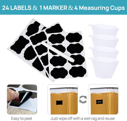10 PCS Flour and Sugar Storage Container Sets for Advanced Baker