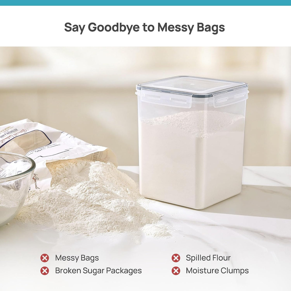 10 PCS Flour and Sugar Storage Container Sets for Advanced Baker