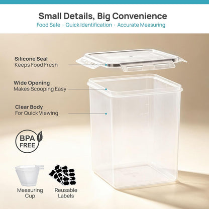 10 PCS Flour and Sugar Storage Container Sets for Advanced Baker