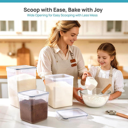 10 PCS Flour and Sugar Storage Container Sets for Advanced Baker